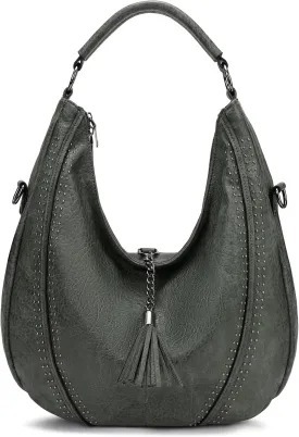 Women Hobo Bags Oversized Leather Handbags PU Crossbody Shoulder Totes Winter Stylish Purses