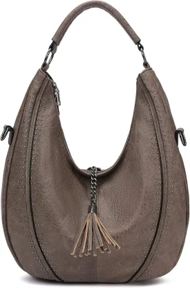 Women Hobo Bags Oversized Leather Handbags PU Crossbody Shoulder Totes Winter Stylish Purses
