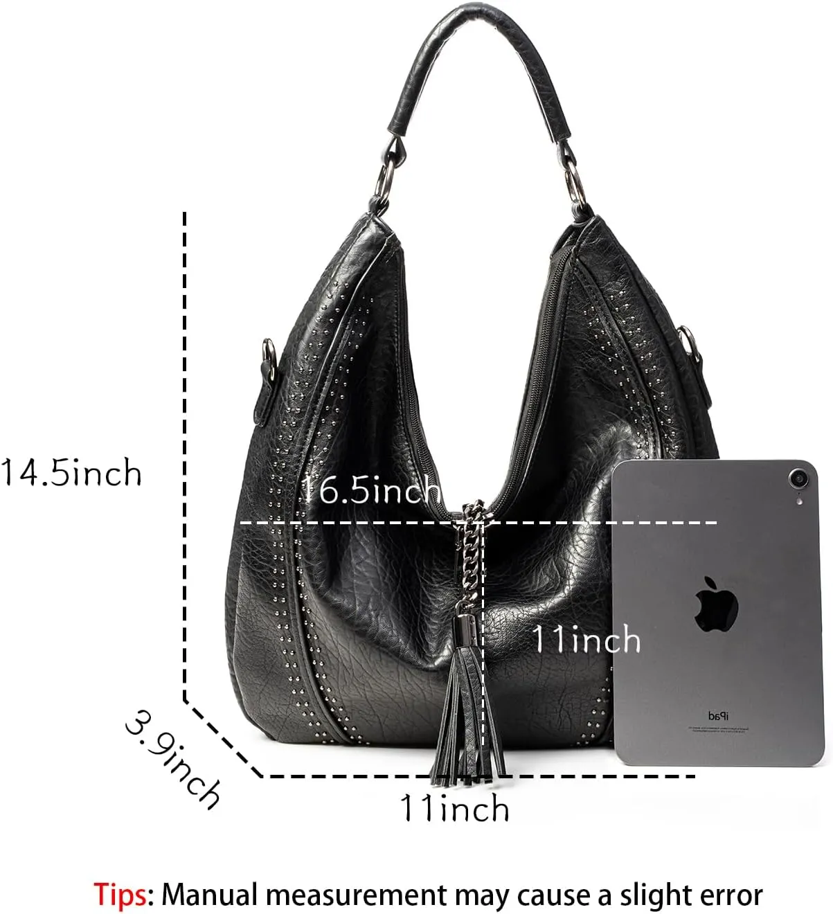 Women Hobo Bags Oversized Leather Handbags PU Crossbody Shoulder Totes Winter Stylish Purses