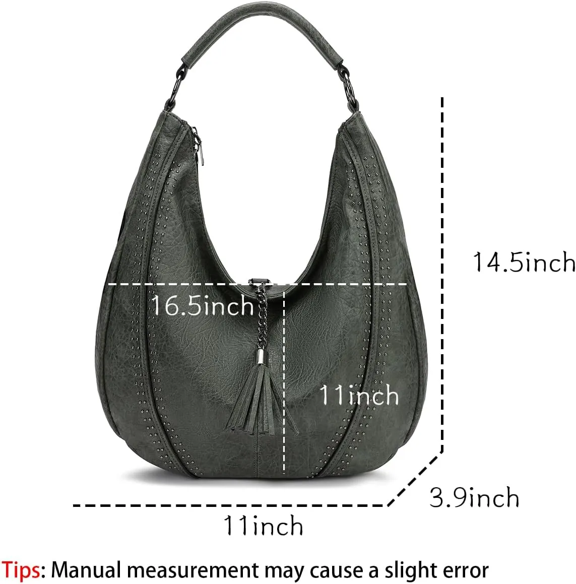 Women Hobo Bags Oversized Leather Handbags PU Crossbody Shoulder Totes Winter Stylish Purses