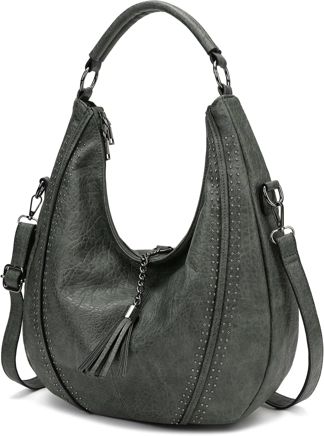 Women Hobo Bags Oversized Leather Handbags PU Crossbody Shoulder Totes Winter Stylish Purses