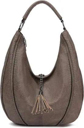 Women Hobo Bags Oversized Leather Handbags PU Crossbody Shoulder Totes Winter Stylish Purses
