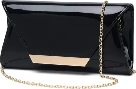 Women Patent Leather Fashion Clutch Purses Evening Bag Handbag Christmas gift