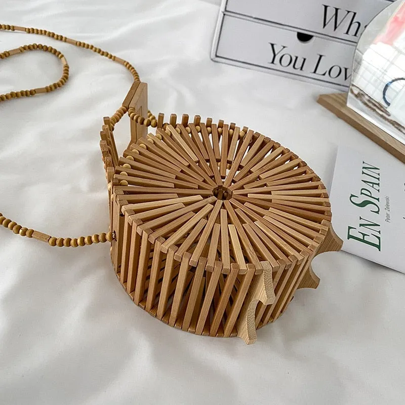 Wooden Bamboo Purse