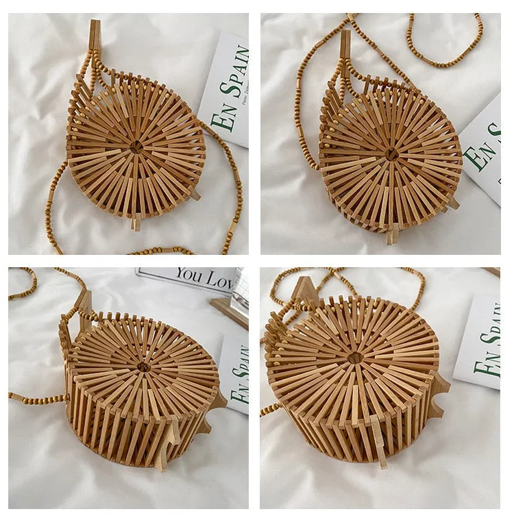 Wooden Bamboo Purse