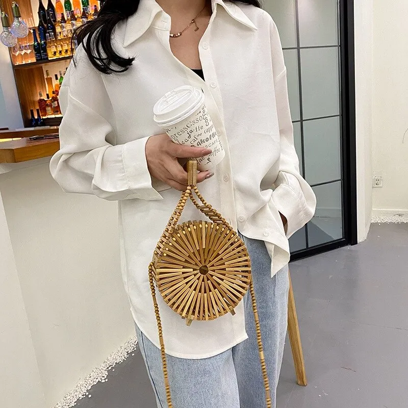 Wooden Bamboo Purse