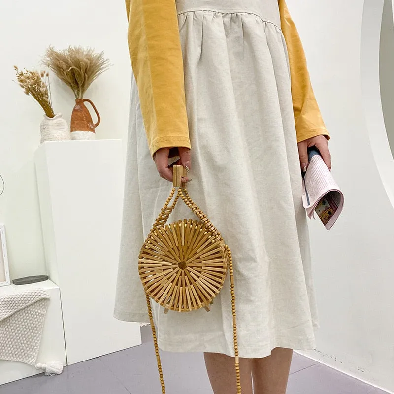 Wooden Bamboo Purse