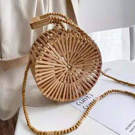 Wooden Bamboo Purse
