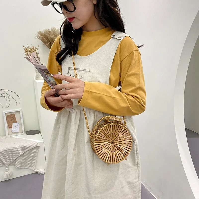 Wooden Bamboo Purse