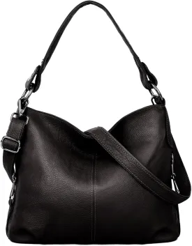YALUXE Genuine Leather Shoulder Bags Stylish Hobo Handbags Purses Crossbody Bags for Women