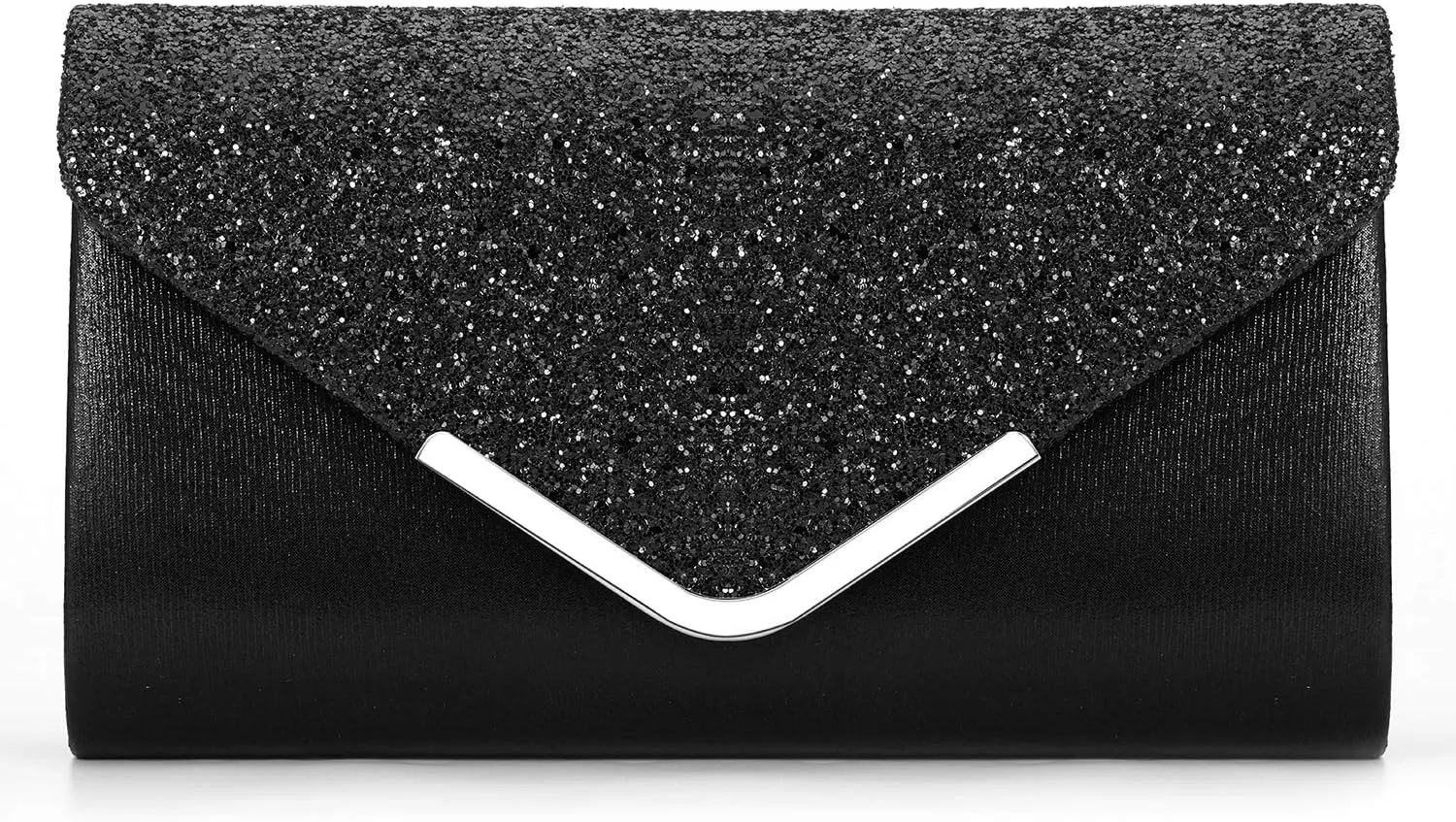 ZIUMUDY Women's Sparkle Evening Bags Envelope Clutches Shoulder Chain Handbag Bridal Wedding Purse