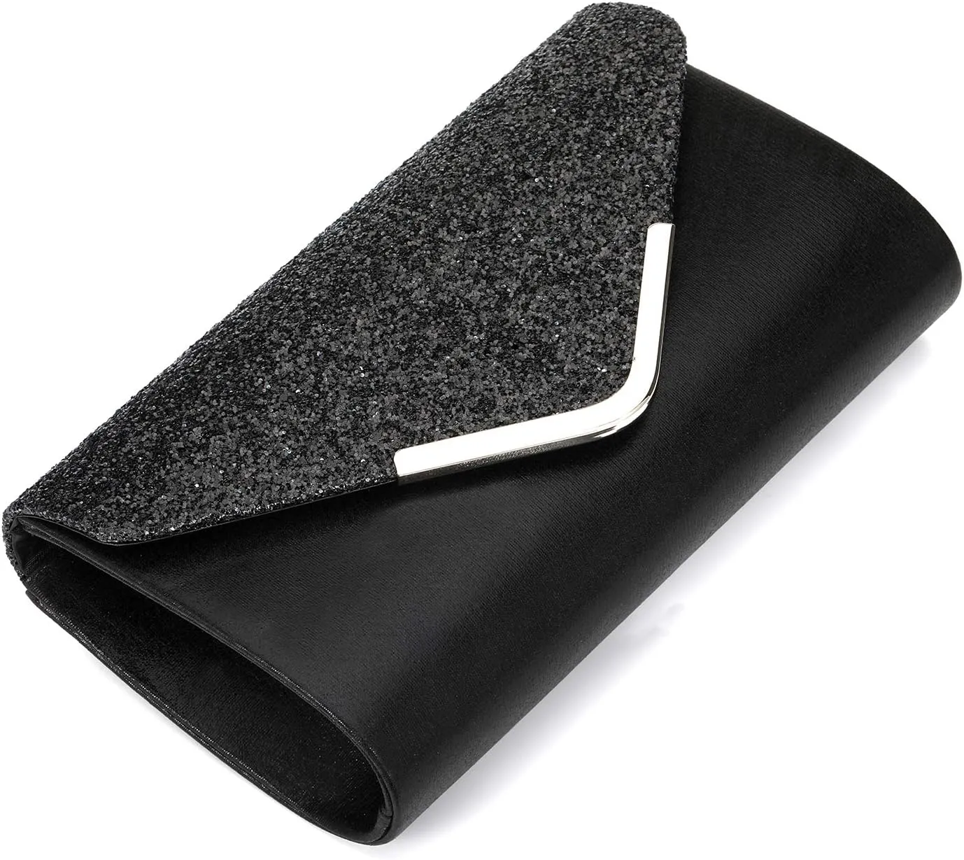 ZIUMUDY Women's Sparkle Evening Bags Envelope Clutches Shoulder Chain Handbag Bridal Wedding Purse